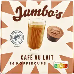 Jumbo Jumbo's DG Café au Lait Dolce Gusto Koffiecups 16 Stuks aanbieding