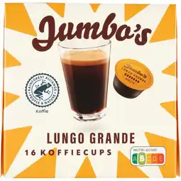 Jumbo Jumbo's Lungo Grande Koffiecups 16 Stuks aanbieding
