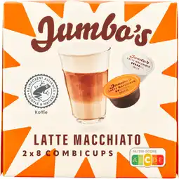 Jumbo Jumbo's Latte Macchiato Dolce Gusto Koffiecups 2 x 8 Stuks aanbieding