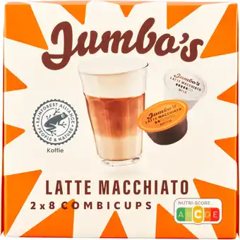 Jumbo Jumbo's Latte Macchiato Dolce Gusto Koffiecups 2 x 8 Stuks aanbieding