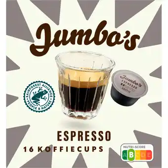 Jumbo Jumbo's Espresso Koffiecups 16 Stuks aanbieding