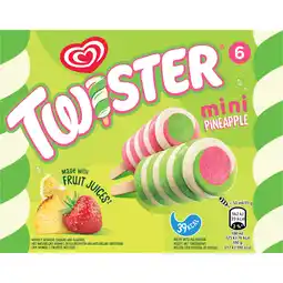 Jumbo Ola IJs Twister Mini Pineapple 6 x 50 ml aanbieding