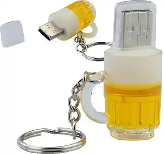 Bol.com Ulticool USB-stick Bierglas - 8 GB - Drank - Bier - Geel aanbieding