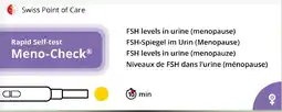 DA Swiss Point of Care Zelftest Meno-Check aanbieding