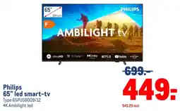 Makro Philips 65" led smart-tv aanbieding
