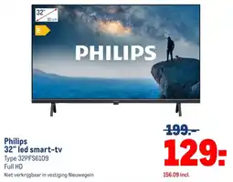 Makro Philips 32" led smart-tv aanbieding