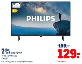 Makro Philips 32" led smart-tv aanbieding