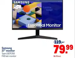 Makro Samsung 27" monitor aanbieding