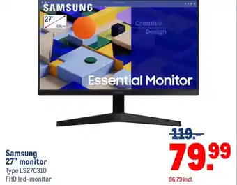 Makro Samsung 27" monitor aanbieding