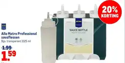 Makro Alle Metro Professional sausflessen aanbieding