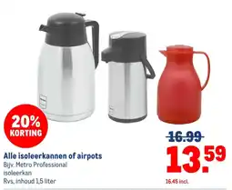 Makro Alle isoleerkannen of airpots aanbieding