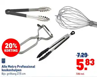 Makro Alle Metro Professional keukenhulpen aanbieding