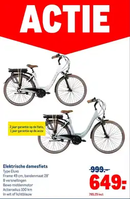 Makro Elektrische damesfiets aanbieding