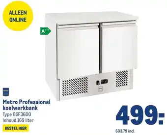 Makro Metro Professional koelwerkbank aanbieding