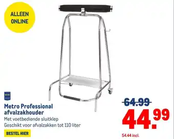 Makro Metro Professional afvalzakhouder aanbieding