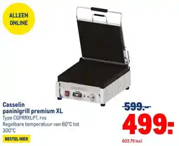 Makro Casselin paninigrill premium XL aanbieding