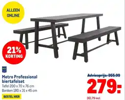 Makro Metro Professional biertafelset aanbieding
