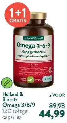 Holland & Barrett Omega 3/6/9 aanbieding