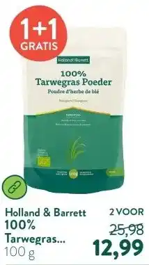 Holland & Barrett 100% Tarwegras Poeder Biologisch aanbieding