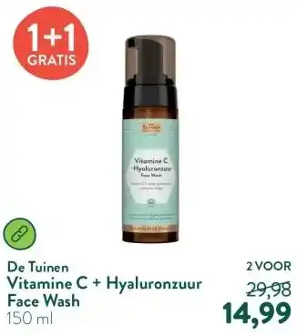 Holland & Barrett Vitamine C + Hyaluronzuur Face Wash aanbieding