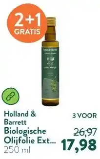 Holland & Barrett Biologische Olijfolie Extra Vierge aanbieding