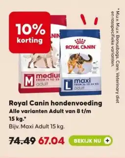 Pets Place Royal Canin hondenvoeding aanbieding
