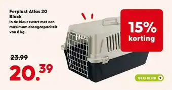 Pets Place Ferplast Atlas 20 Black aanbieding