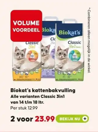 Pets Place Biokat's kattenbakvulling aanbieding