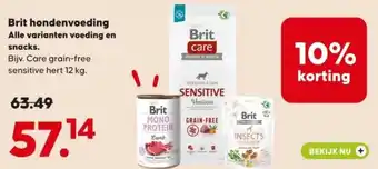 Pets Place Brit hondenvoeding aanbieding