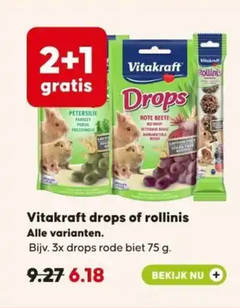 Pets Place Vitakraft drops of rollinis aanbieding