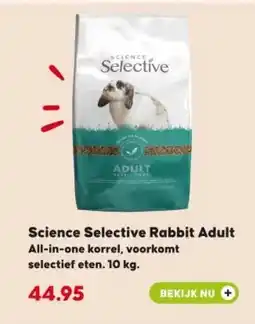 Pets Place Science Selective Rabbit Adult aanbieding