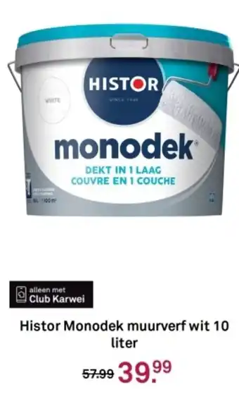 Karwei Histor Monodek muurverf wit aanbieding
