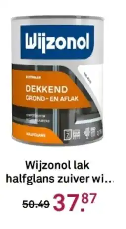 Karwei Wijzonol lak halfglans zuiver wit aanbieding
