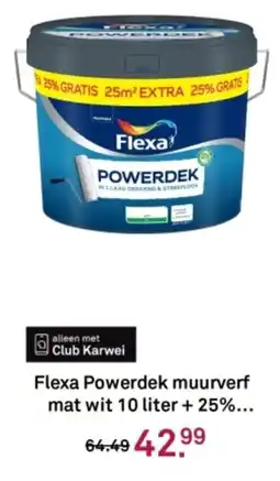 Karwei Flexa Powerdek muurverf aanbieding