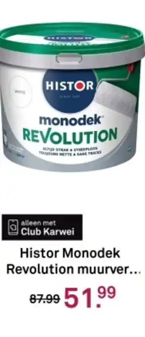 Karwei Histor Monodek Revolution muurver aanbieding