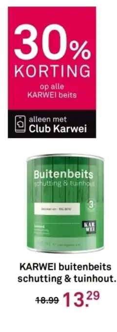 Karwei KARWEI buitenbeits schutting & tuinhout aanbieding