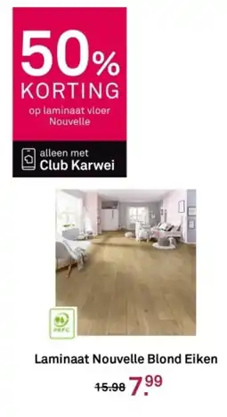 Karwei Laminaat Nouvelle Blond Eiken aanbieding