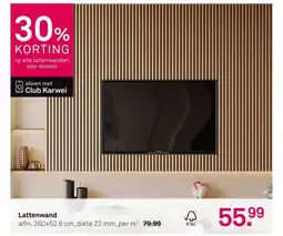 Karwei Lattenwand aanbieding