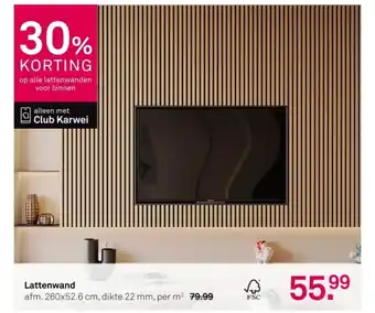 Karwei Lattenwand aanbieding