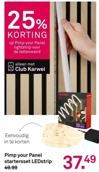 Karwei Pimp your Panel startersset LEDstrip aanbieding