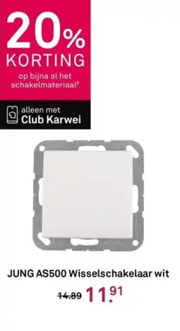 Karwei JUNG AS500 Wisselschakelaar wit aanbieding