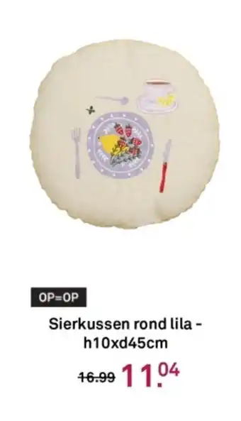 Karwei Sierkussen rond lila aanbieding
