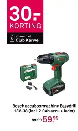 Karwei Bosch accuboormachine Easydrill 18V-38 aanbieding