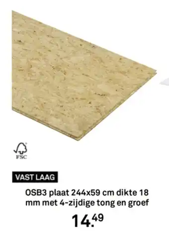 Karwei OSB3 plaat aanbieding