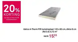 Karwei Idelco A-Therm PIR isolatieplaat aanbieding
