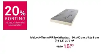 Karwei Idelco A-Therm PIR isolatieplaat aanbieding