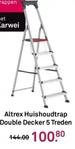 Karwei Altrex Huishoudtrap Double Decker 5 Treden aanbieding