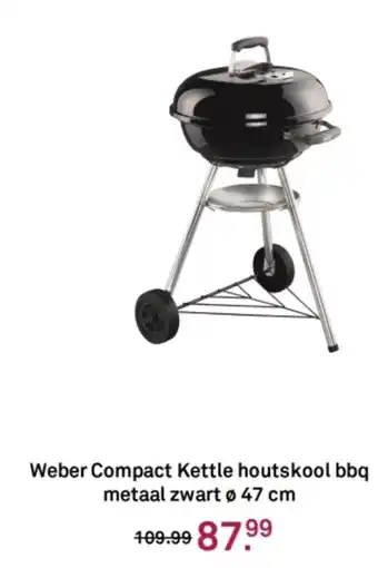 Karwei Weber Compact Kettle houtskool bbq metaal zwart aanbieding