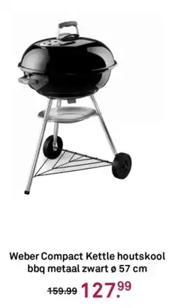 Karwei Weber Compact Kettle houtskool bbq metaal zwar aanbieding