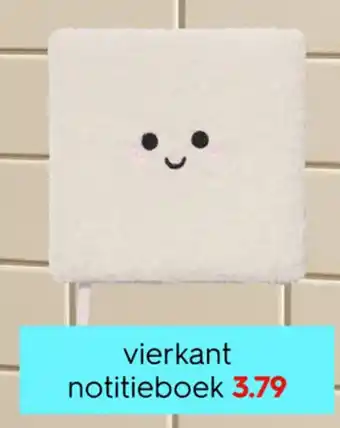 HEMA vierkant notitieboek aanbieding